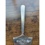 Vintage Stainless Steel Wedding Cake Server - "Love Forever" - I John 4:7