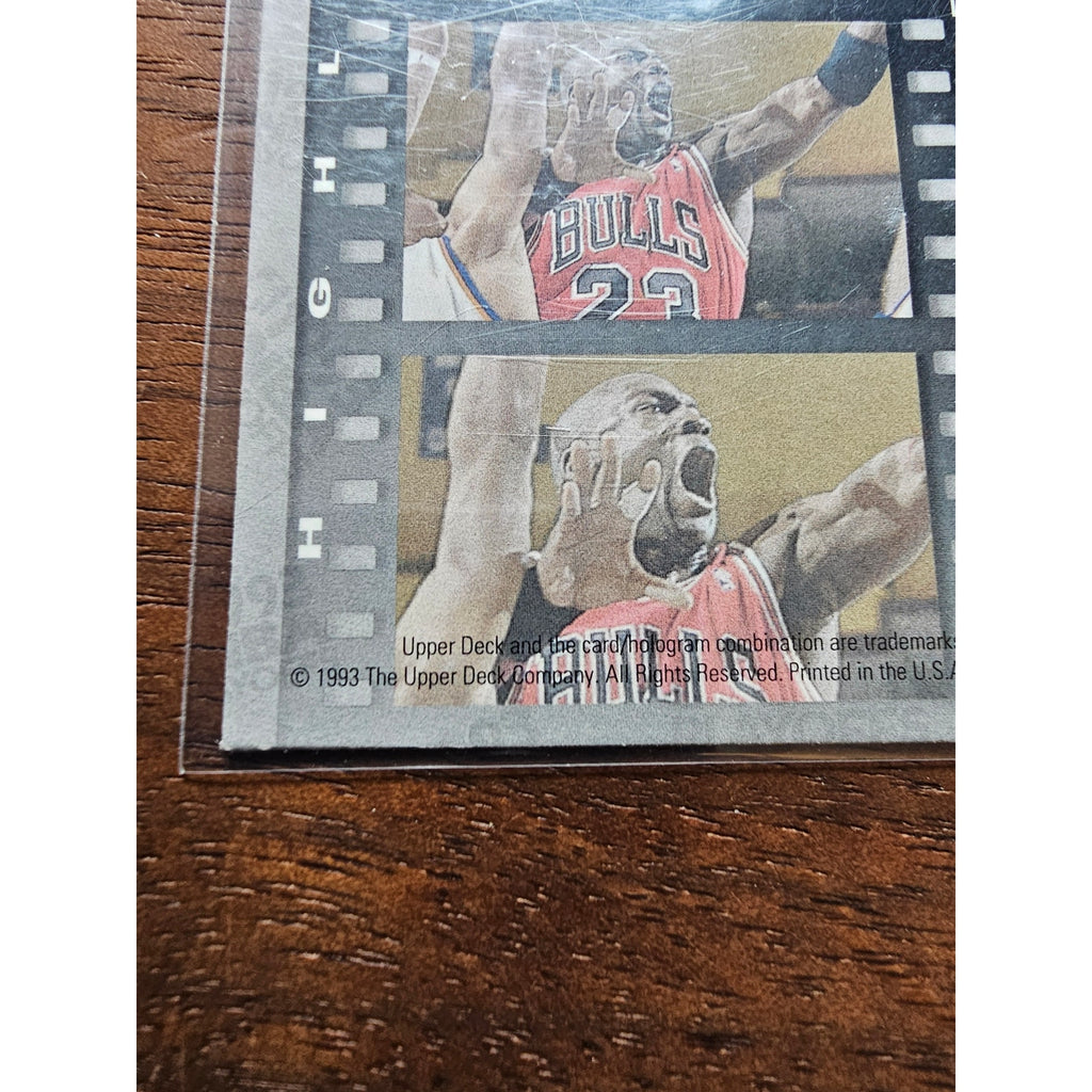 Michael Jordan 1993-1994 Upper Deck #193 - Chicago Bulls-NBA Playoffs Highlights