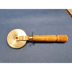 Vintage Bonny Stainless Steel 2-1/4" Pizza Cutter/Wheel w/Wood Handle - 7" long