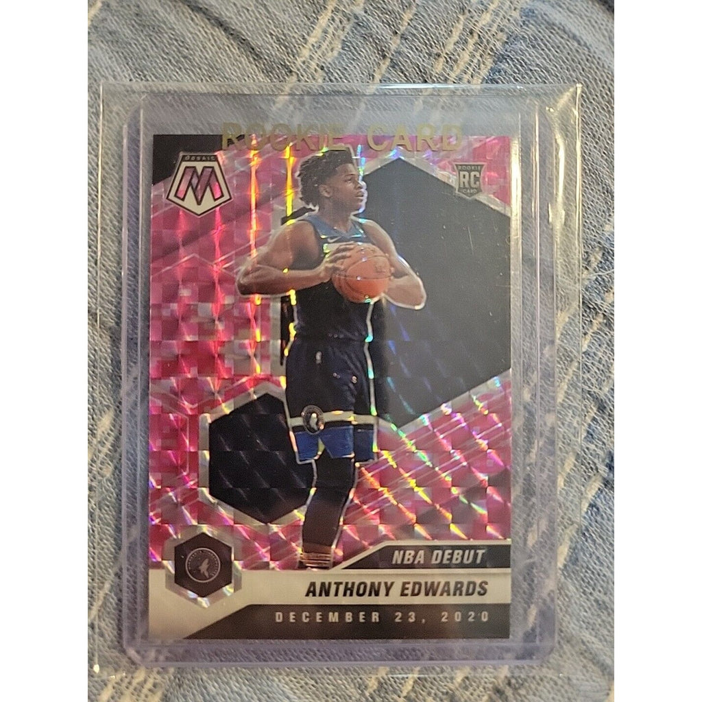 Anthony Edwards 2020-21 Panini Mosaic Pink Camo Prizm #261 Rookie Card RC
