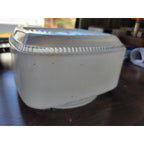 Vintage Mid-Century Modern Ceiling Light Fixture Frosted Shade/Globe