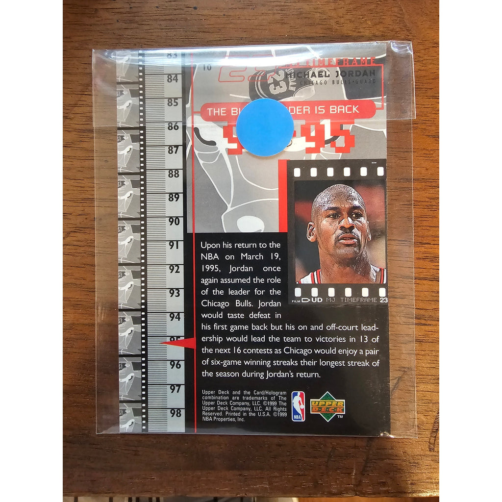 Michael Jordan 1999 Upper Deck #C10 - Bulls Leader is Back - MJ Retires - Jumbo