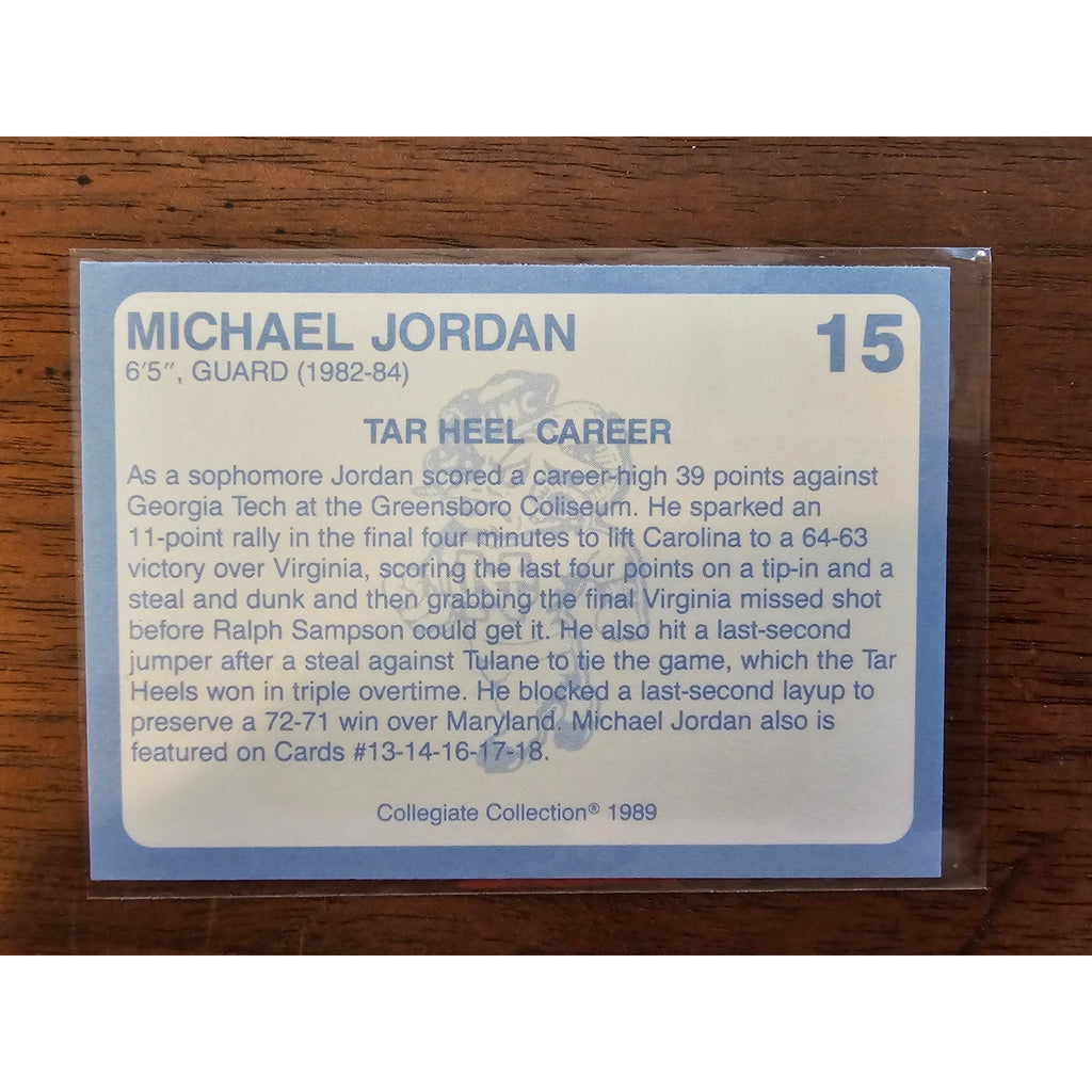 Michael Jordan 1989 Collegiate Collection #15 - Carolina's Finest 1st Edition