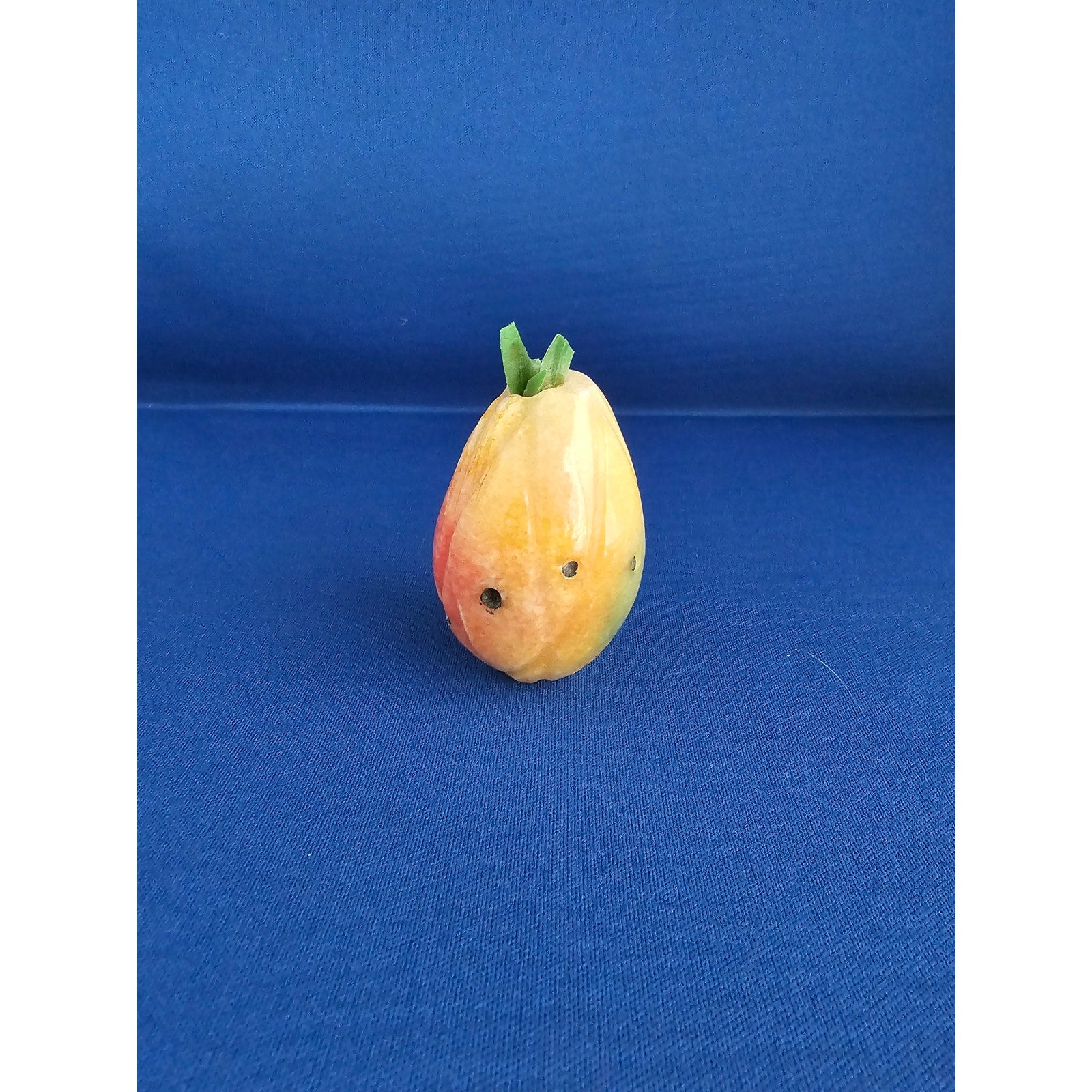 Vintage Alabaster Marble Carved Stone Fruit - Small 2-1/2" tall - Pineapple