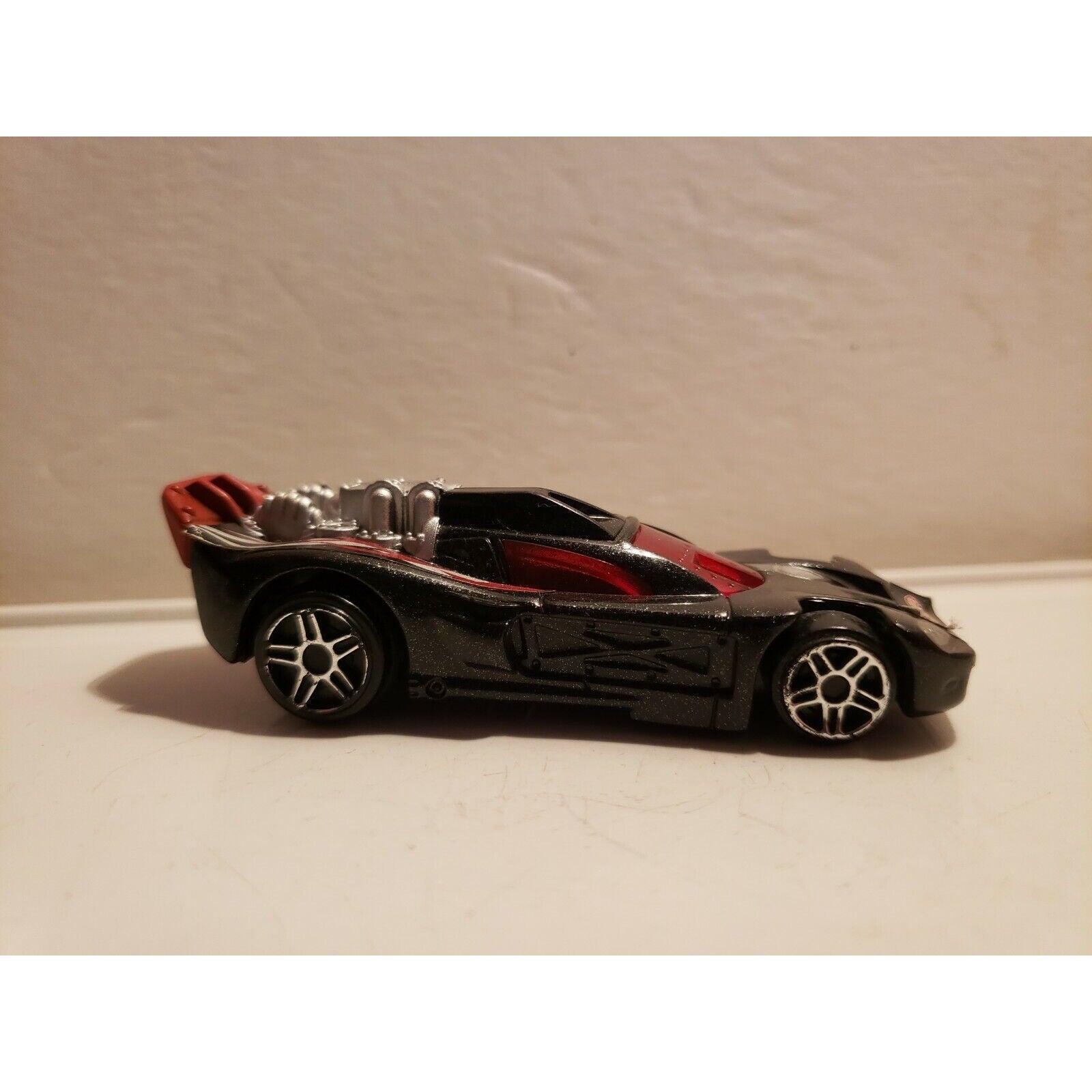 2008 Hot Wheels - Pull Back- McDonalds A5N Black Car - loose