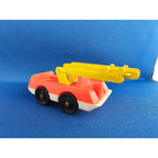 Vintage Fisher-Price #124 - Red Fire Truck w/Yellow Ladder
