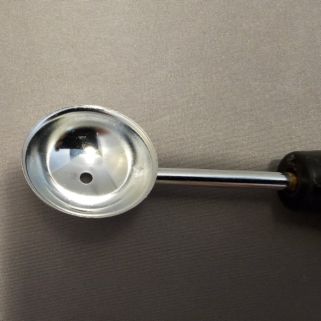 Vintage 7-1/2" Ekco Black Plastic Handled Double Ended Melon Baller/Curler