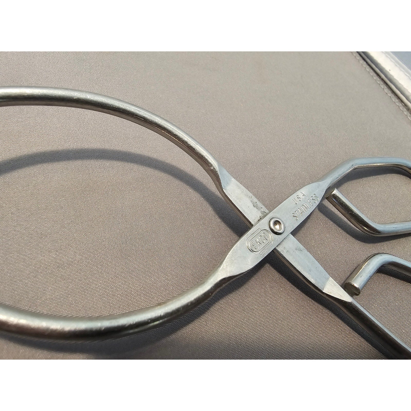 Vintage Ekco 7-3/4" (inch) Stainless Steel Tongs - USA