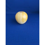 Vintage Alabaster Marble Carved Stone Fruit - Yellow Apple - 2-1/4" tall