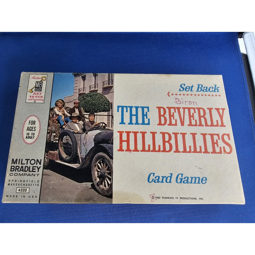 1963 Milton Bradley 4332 - The Beverly Hillbillies Card Game "Set Back" - Box