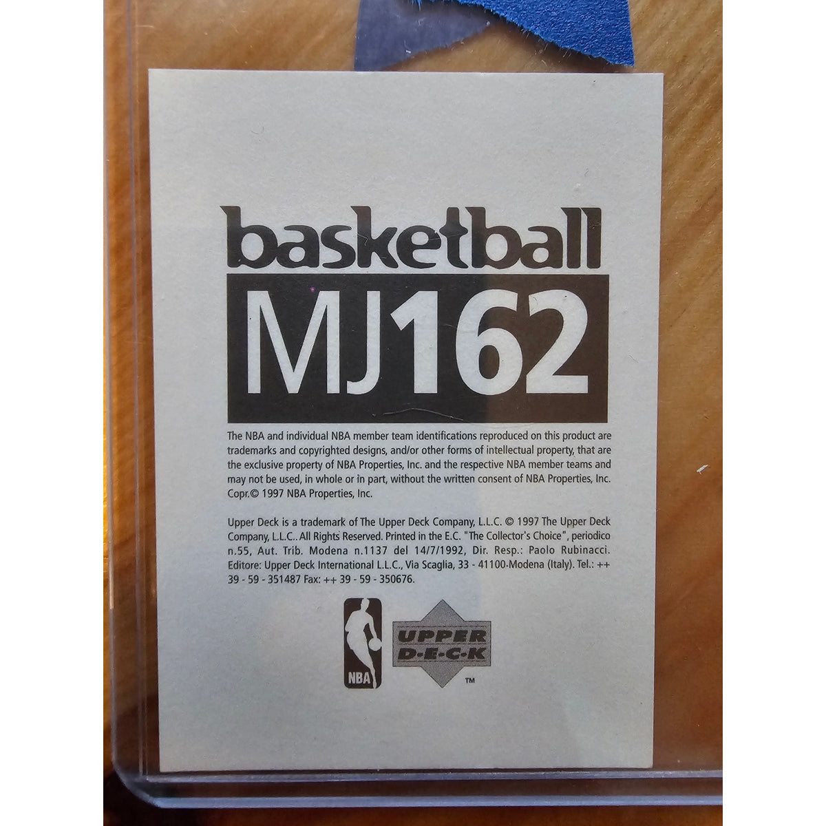 Michael Jordan 1997-1998 Upper Deck Catch 23 Sticker #MJ162 - Bulls - NBA