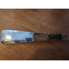 Vernco Stainless Steel 9-1/2" Ice Cream Scoop w/Rivet Wood Handle - Japan - AAA