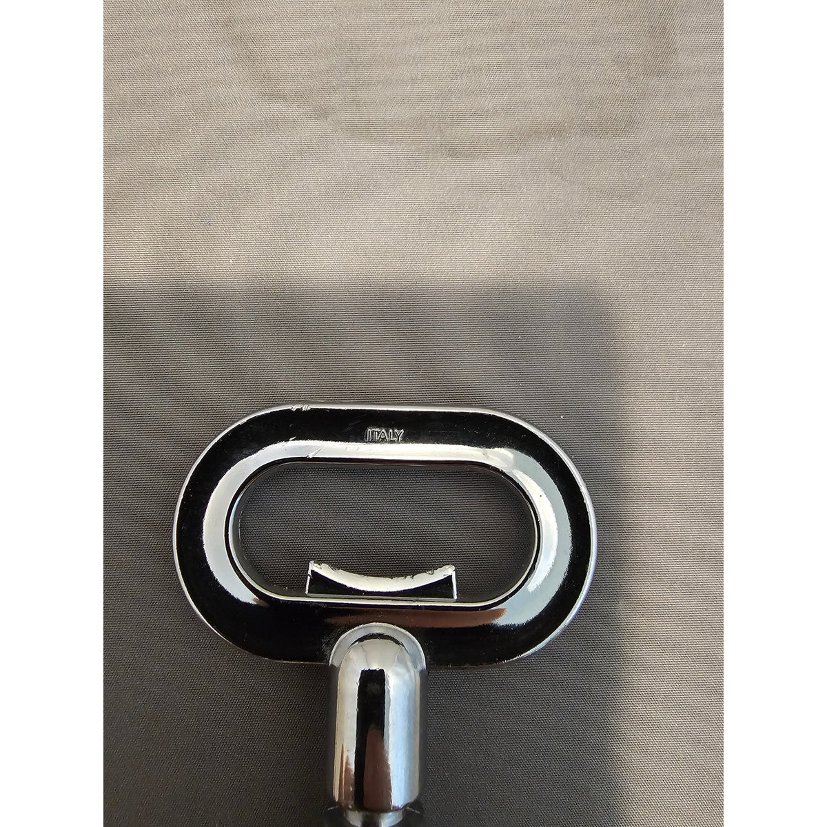 Pedrini Black/Silver Corkscrew Wine Bottle Opener w/Fins - Push Down-Italy-Used