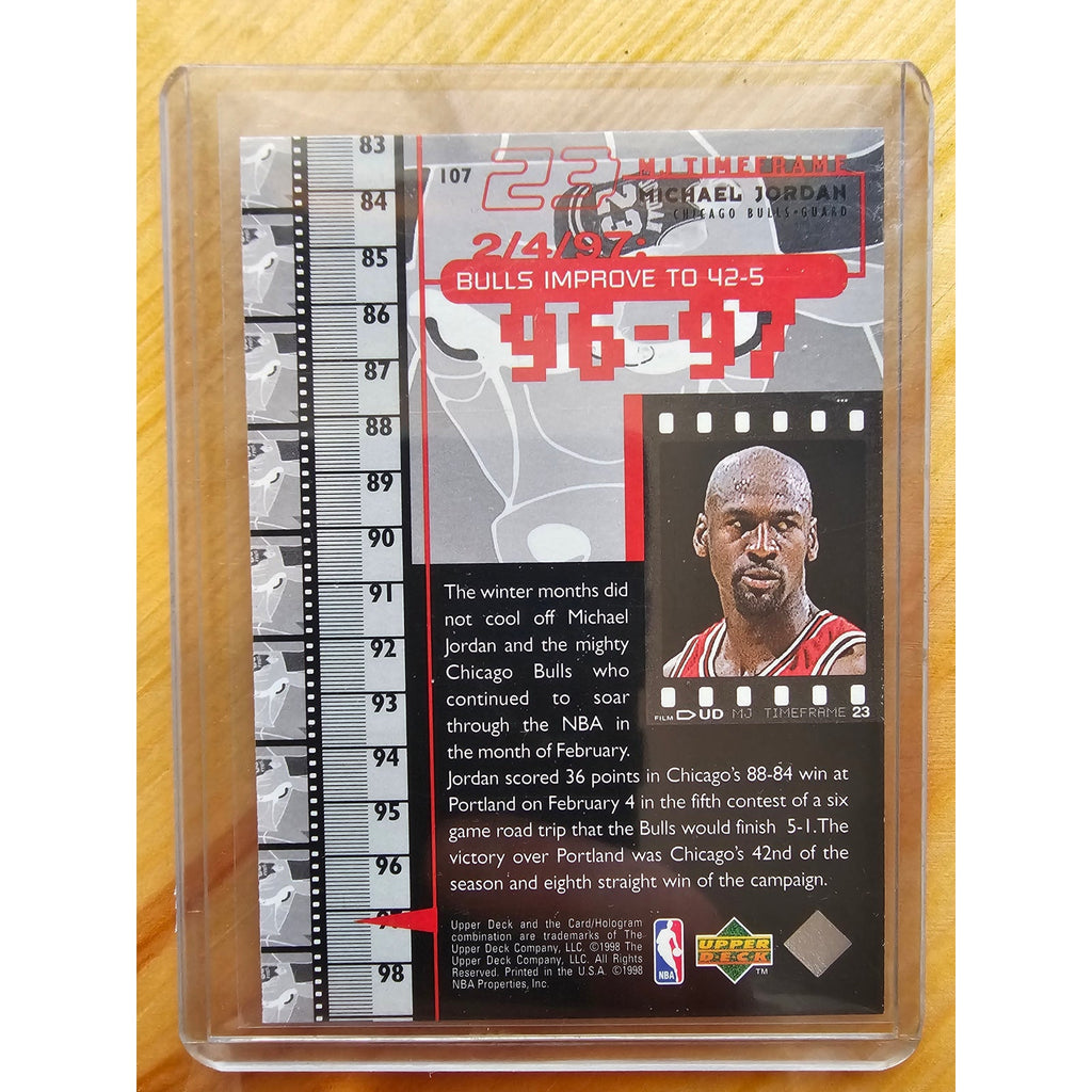 Michael Jordan 1998 Upper Deck Timeframe 23 #107 - Chicago Bulls - 96-97 - NBA