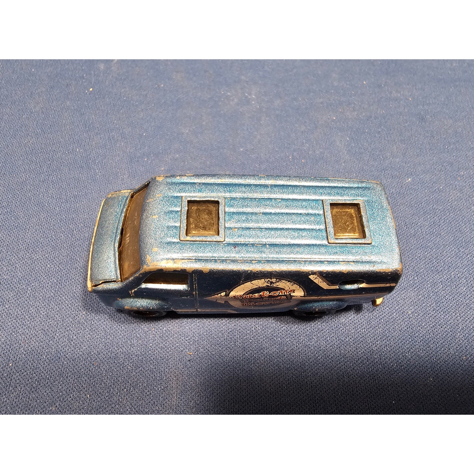2006 Matchbox - Blue Custom Works Paint Van - MB709 - 1:74 - loose