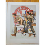 Lot of 4 1986 Hoyle Scouting Through The Years Posters - Patrol Leader, Eagle