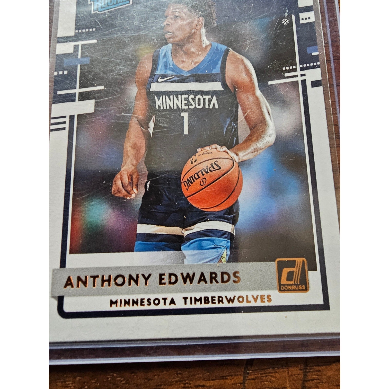 Anthony Edwards 2020-21 Donruss #201 - Bronze - Rated Rookie - Timberwolves