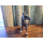 1994 TM Grey Toy Horse B - Animal Figure - Farm Toy - China