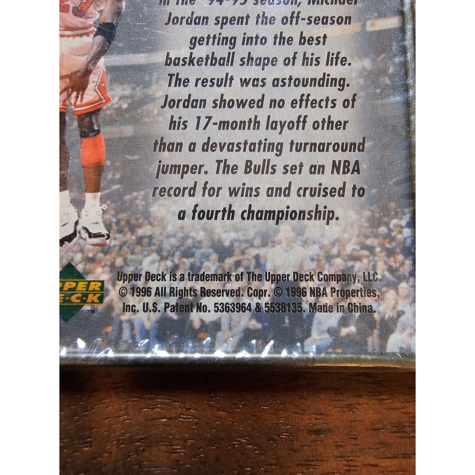 Michael Jordan 1996 Upper Deck All-Metal Collector Cards #4 - Chicago Bulls -NBA
