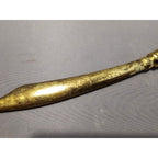 Vintage 8" Gold Brass Letter Opener w/Pineapple Design