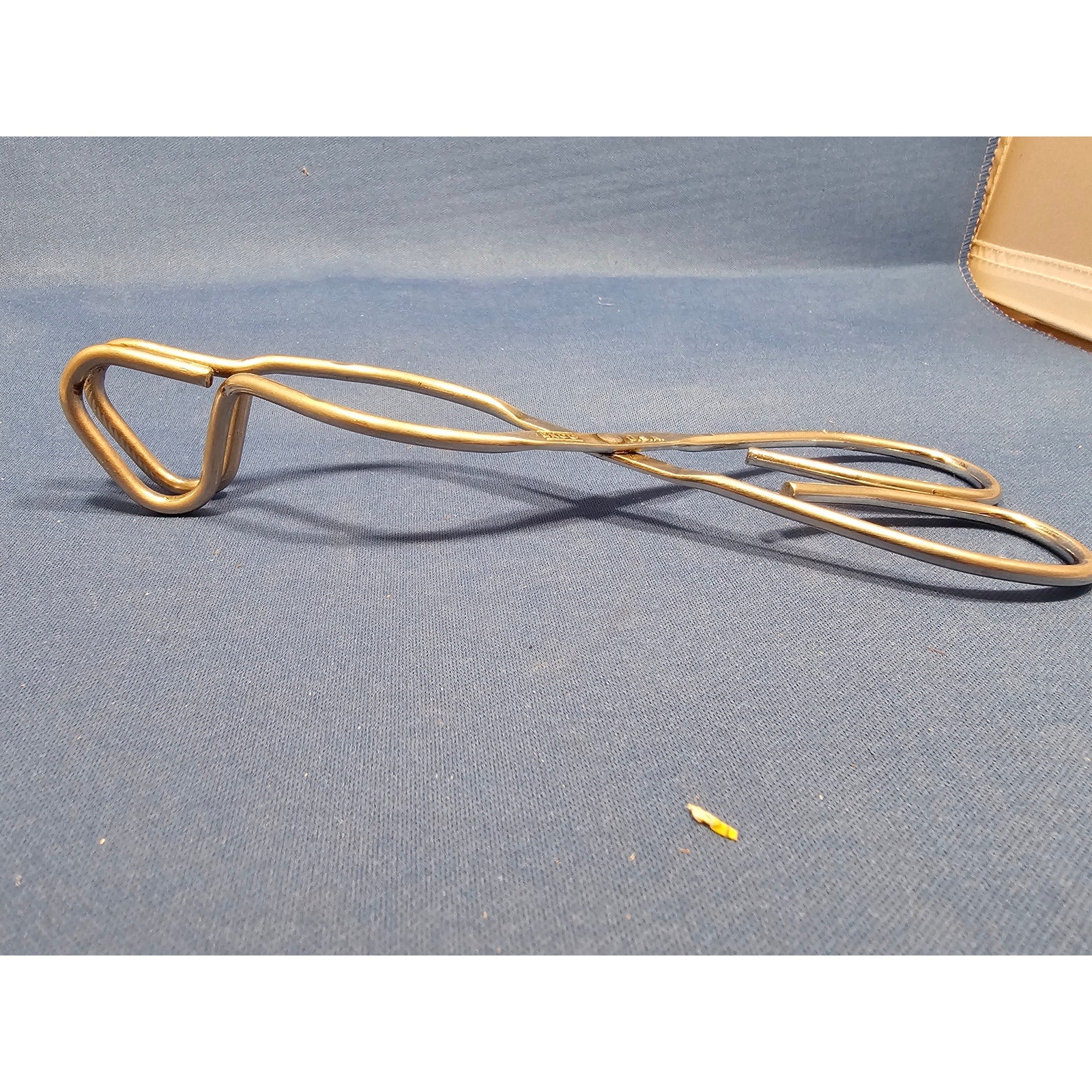 Vintage Ekco 8" (inch) Angled Stainless Steel Tongs - USA