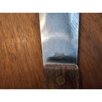 Vernco Stainless Steel 9-1/2" Ice Cream Scoop w/Rivet Wood Handle - Japan - AAA