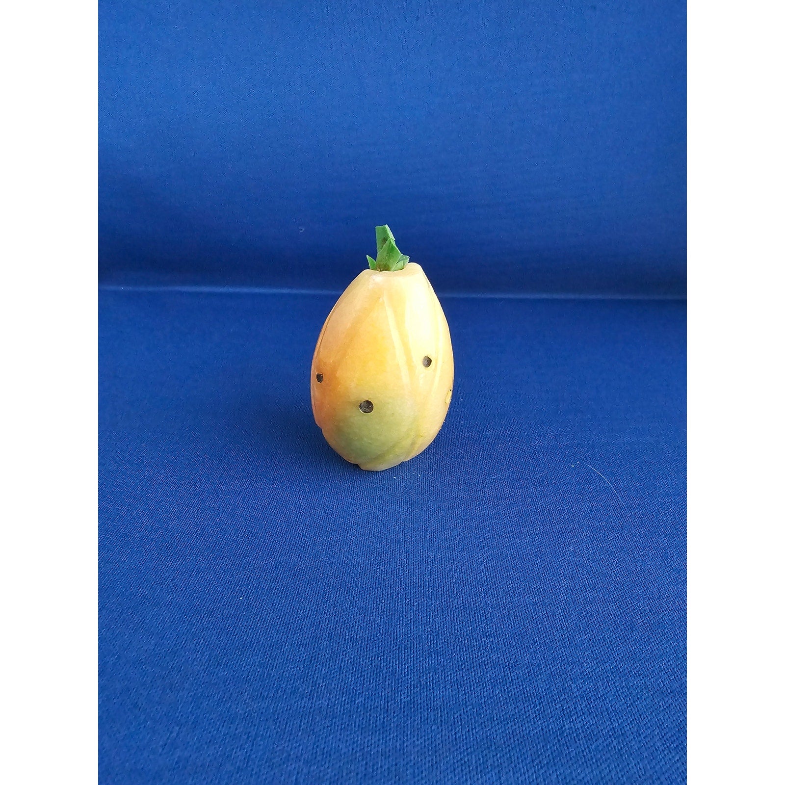Vintage Alabaster Marble Carved Stone Fruit - Small 2-1/2" tall - Pineapple
