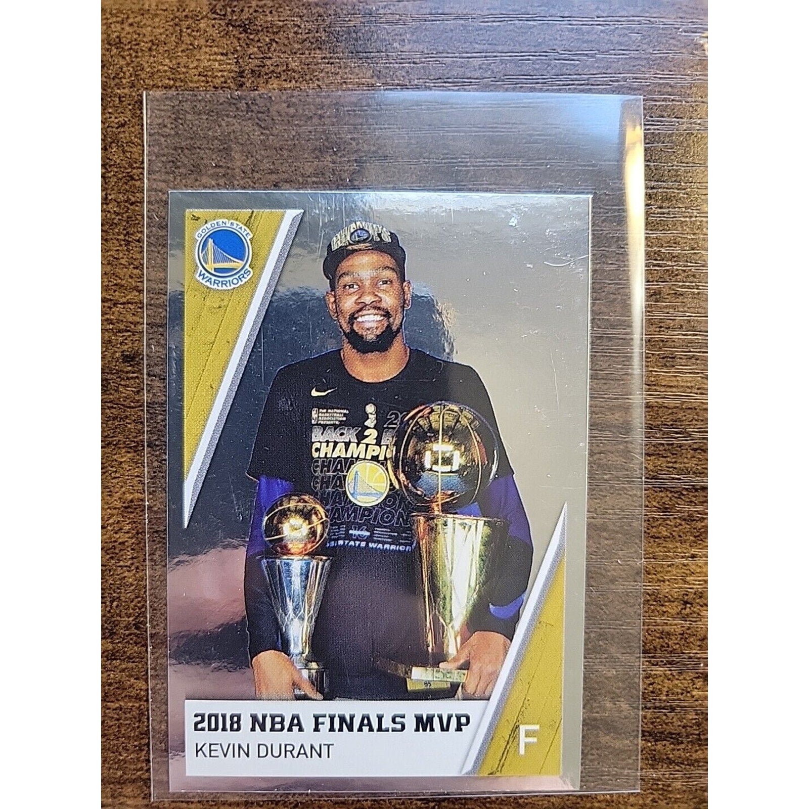 Kevin Durant 2018-2019 Panini Sticker #19 - Silver -Warriors - European Italy