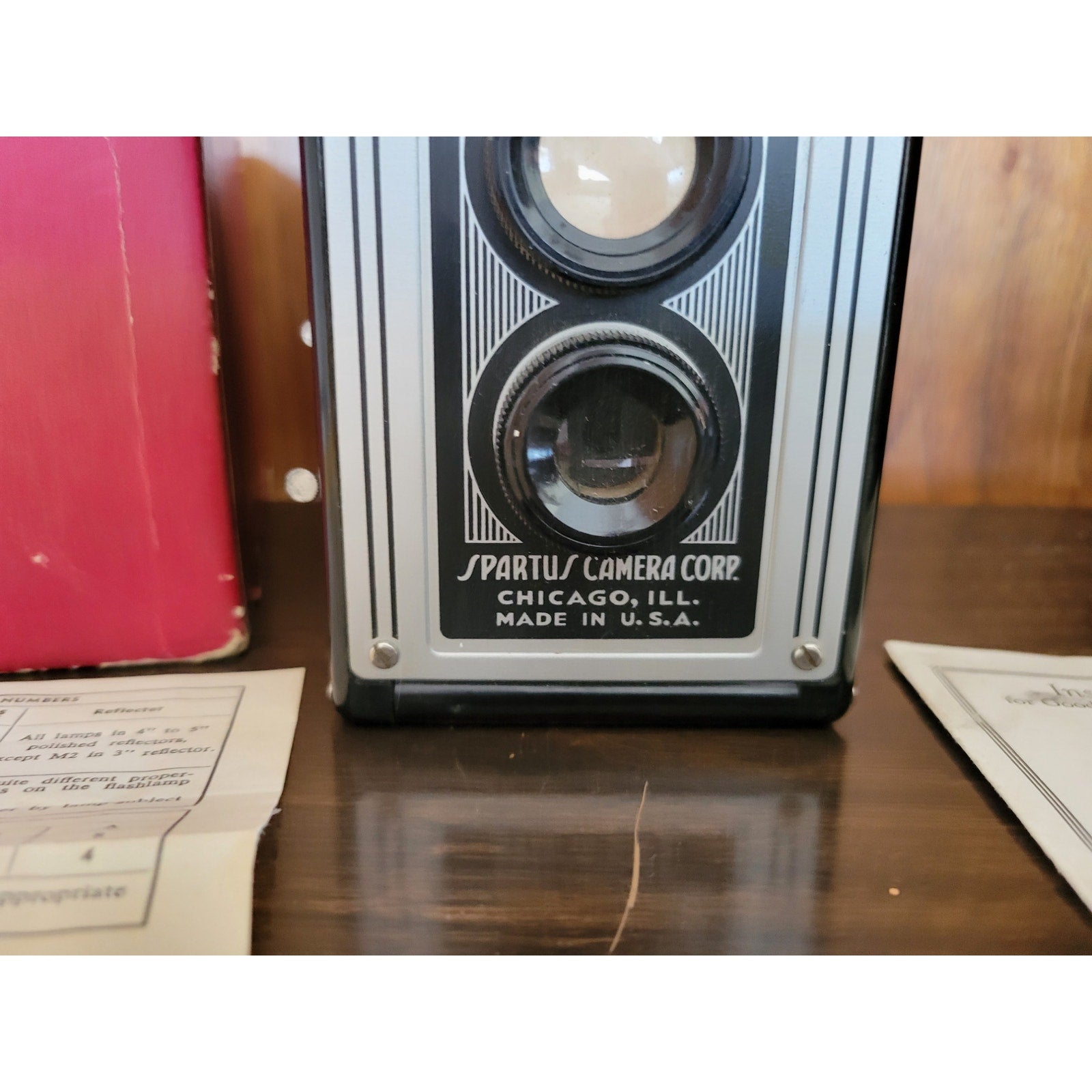 Vintage Spartus Full-Vue Camera BC-101 w/Manual - untested