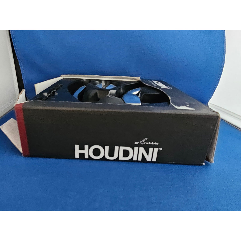 Black Houdini Lever Wine Corkscrew by Rabbit w/Foil Cutter & Case - $39.99 New!