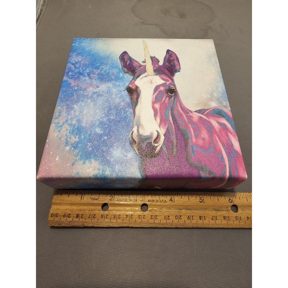 Mini Moo Canvas "Roxie" Print by Valerie Miller from Steel Cow 6"x6"