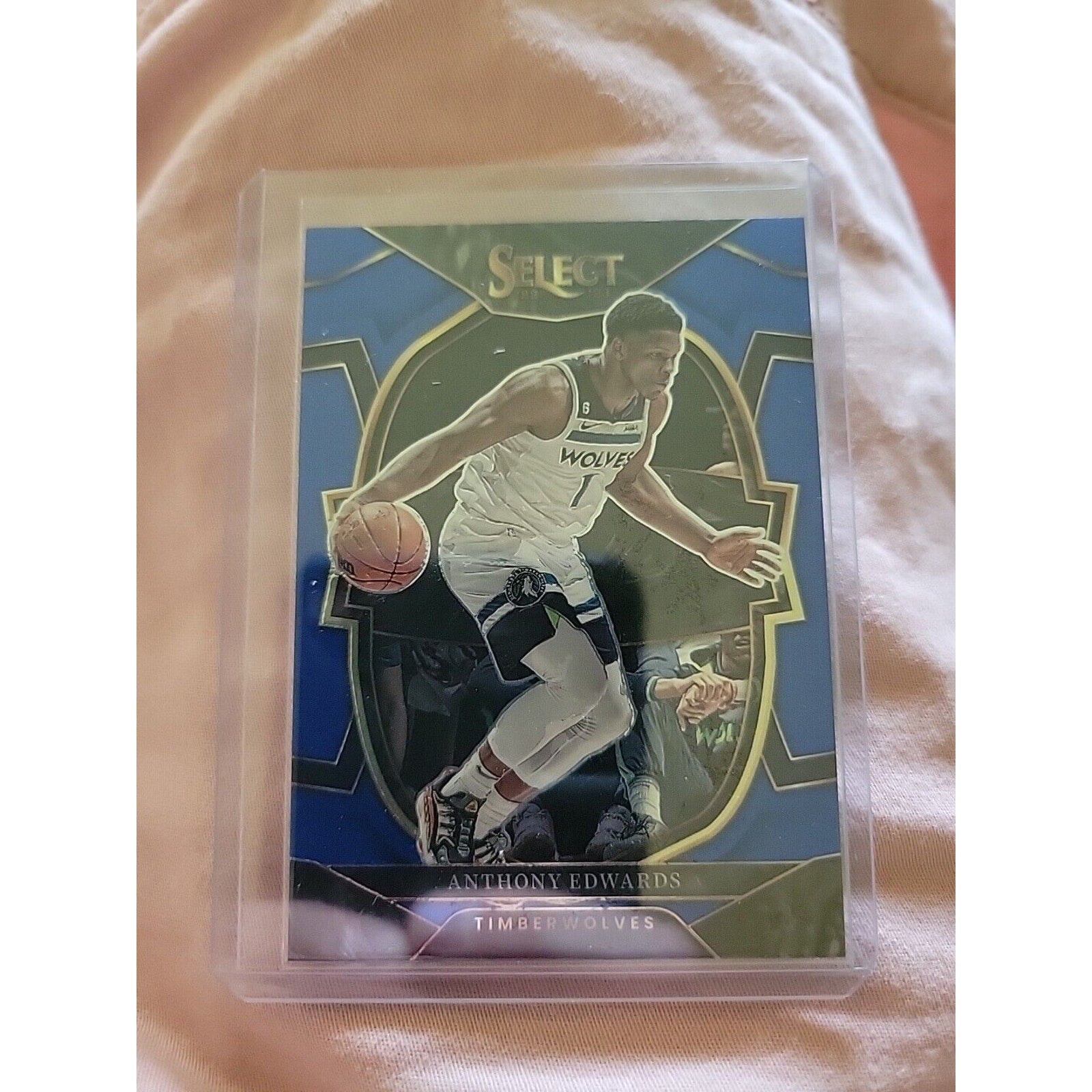 Anthony Edwards 2022-23 Panini Select #46 - Concourse Blue - Timberwolves- NBA