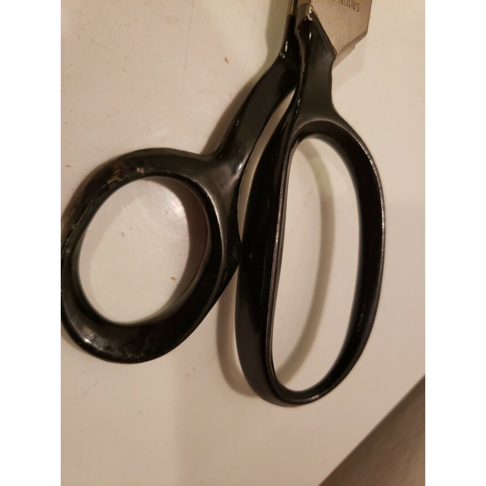 Vintage 9-1/2" Joy Forged Steel Pinking Shears Scissors Retro Sewing Hobbies