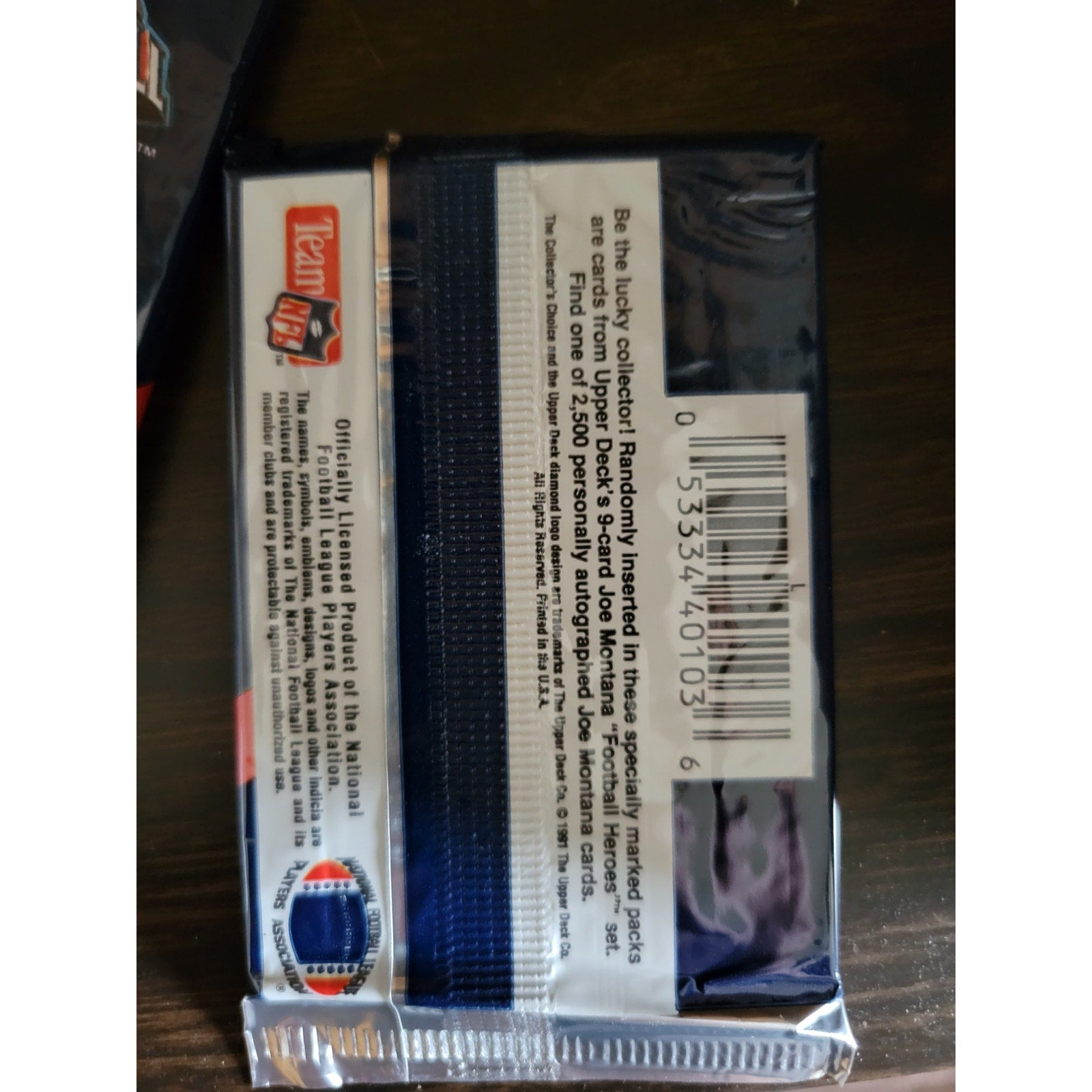 Lot of (5) Packs of 1991 Upper Deck NFL Premier Edition