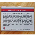 Michael Jordan/Magic Johnson 1990-1991 NBA Hoops #385 - Super Streaks - NBA