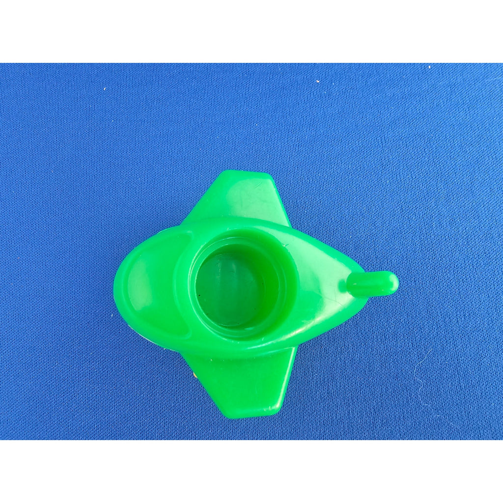 Vintage Fisher Price Little People Riders #656 -Green/White Baby Airplane FPT819