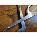 Norpro Silver Stainless Steel Salad Tongs - Spoon & Fork - 10-1/2" Long (used)