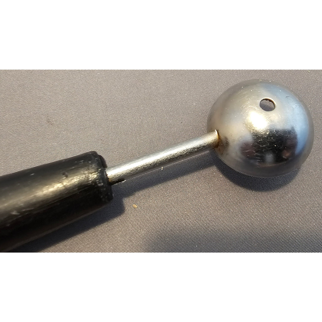 Vintage 8" Black Plastic Handled Double Ended Melon Baller/Curler