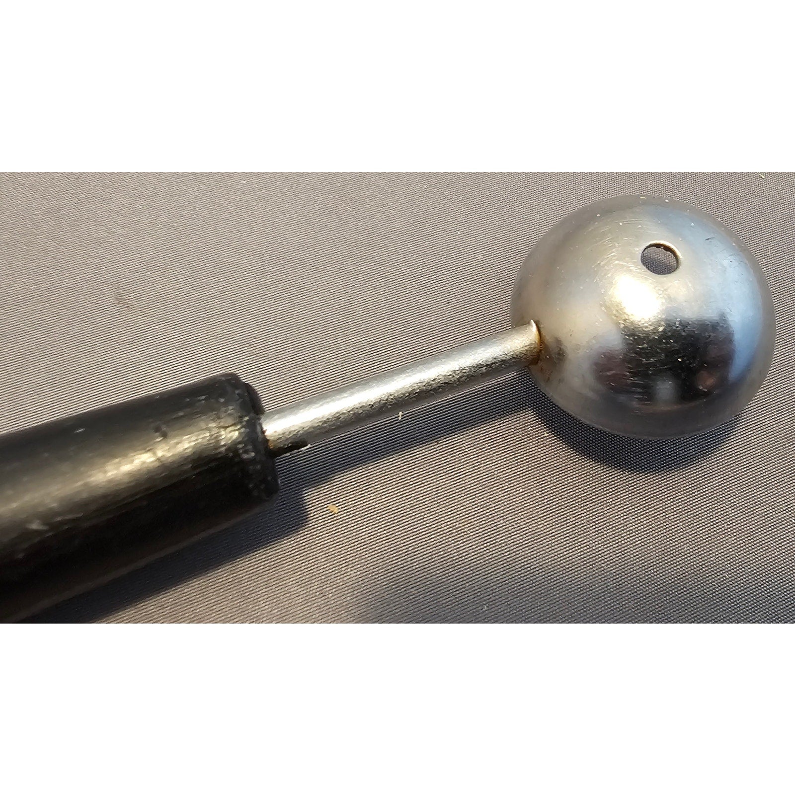 Vintage 8" Black Plastic Handled Double Ended Melon Baller/Curler
