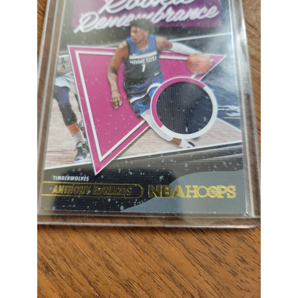 Anthony Edwards 2020-21 Panini Hoops #RR-AED Rookie Remembrance - Winter/Gold