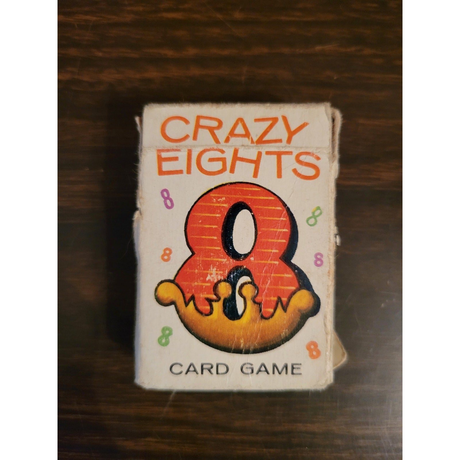 Vintage Whitman No. 3 Crazy Eights Mini Game - 43 Cards w/box instructions