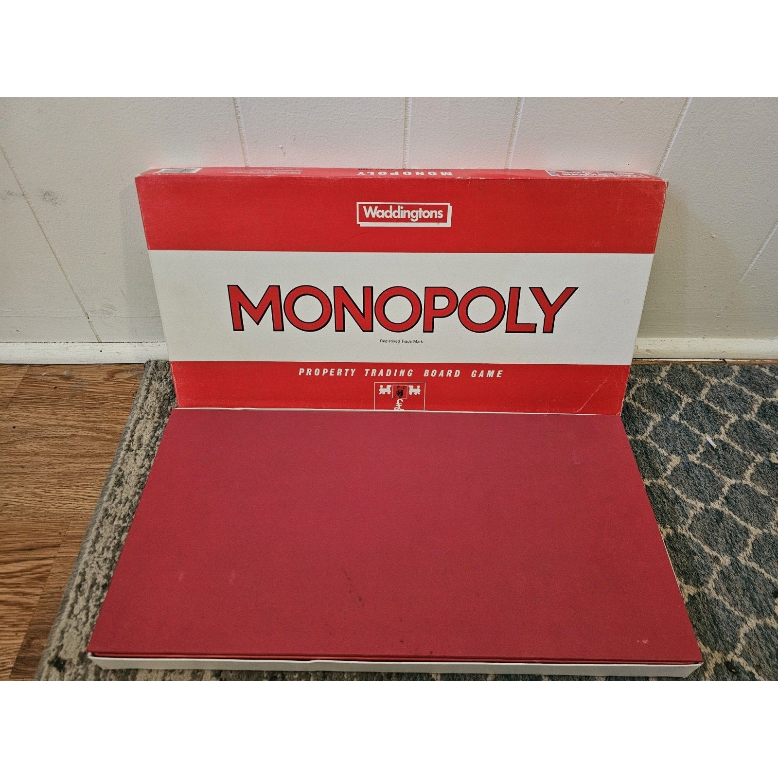 Vintage 1993 Waddingtons Monopoly 44021 - Complete Board Game w/Red Board Insert