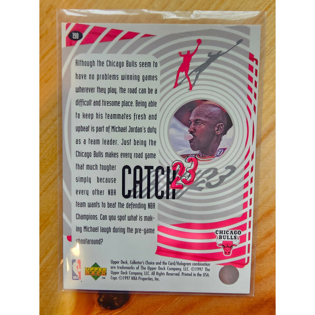 Michael Jordan 1997-1998 Upper Deck Catch 23 #190 - Chicago Bulls - NBA