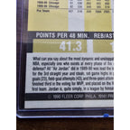 Michael Jordan 1990-1991 Fleer #26 - Chicago Bulls-NBA-No Line on Back-Centered
