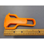 Joseph Joseph SafeStore Orange Vegetable Peeler/Slicer - 5-1/2" long