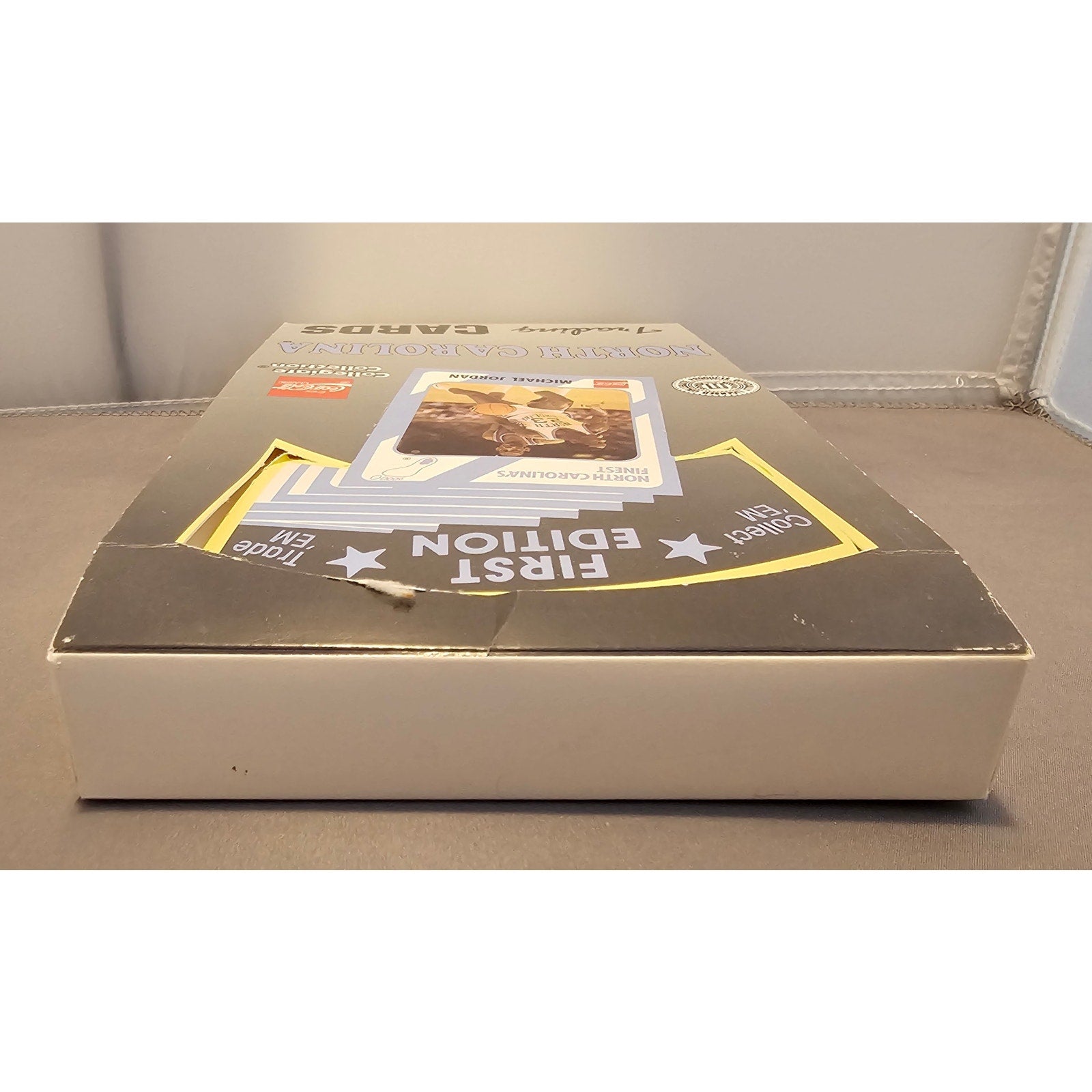EMPTY 1989 North Carolina First Edition Trading Cards Box w/Michael Jordan Cover