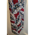 Vintage Robert Alan Men's Necktie - Red w/Pattern - 56" x 3-3/4"