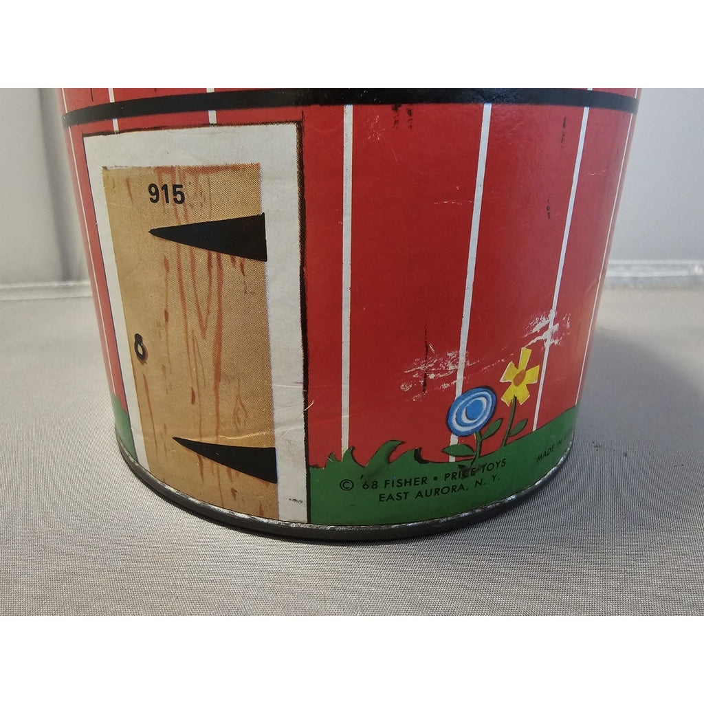 Lot of 16 Vintage 1967+ Fisher Price Little People #915 Play Family Farm w/Silo