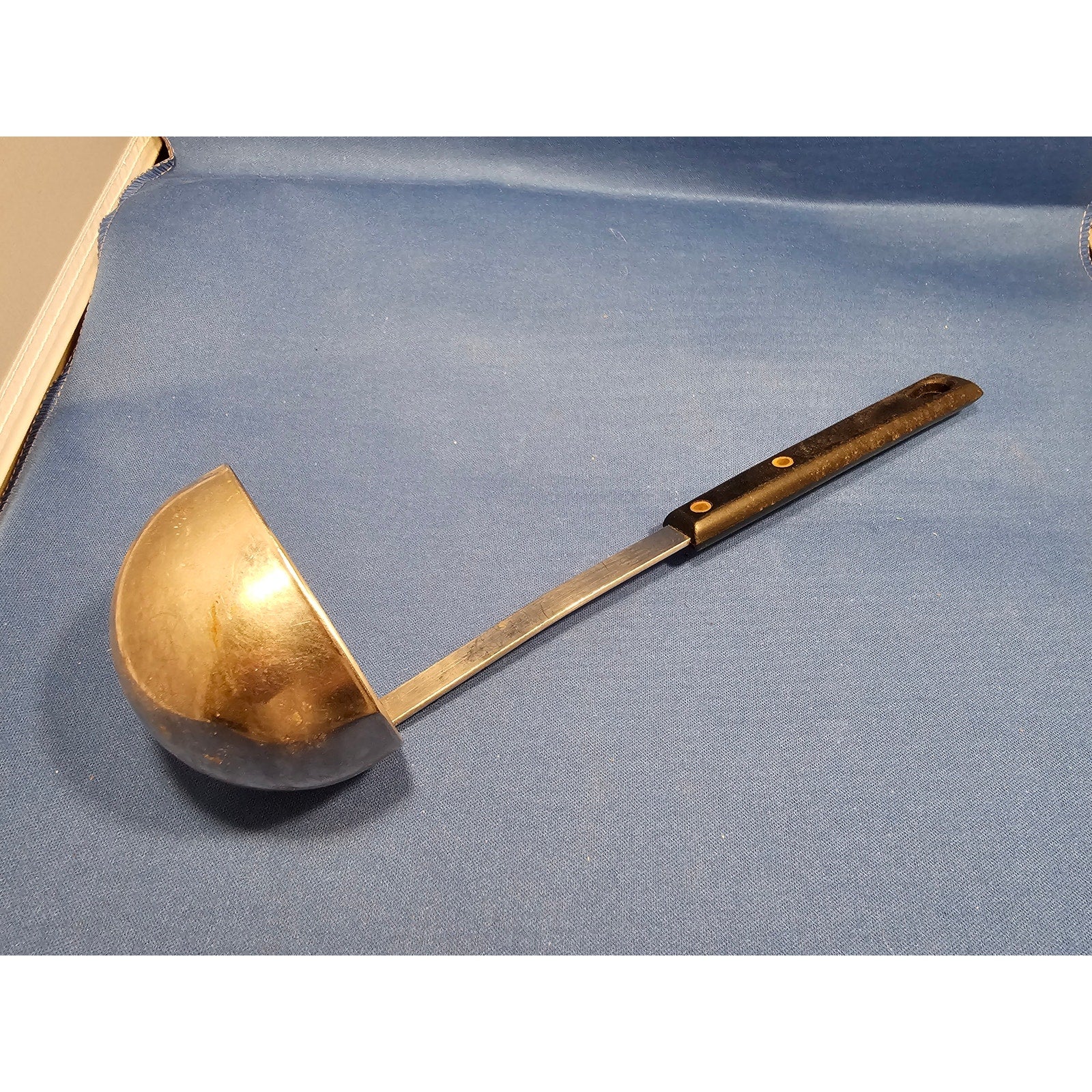 Vintage Royal Brand Sharpcutter Stainless Steel Soup Ladle w/Plastic Handle