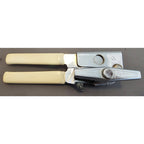 Vintage Swing-A-Way No. 2 Can Opener Bottle Tan/Ivory Grips Manual 7” USA Away